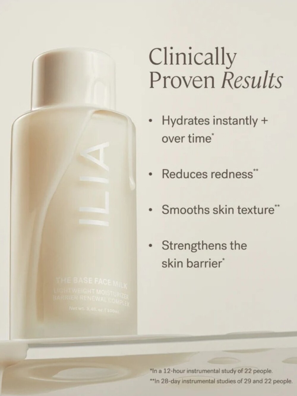 ILIA The Base Face Milk Moisturizer - 30ml NEW - Picture 5 of 6
